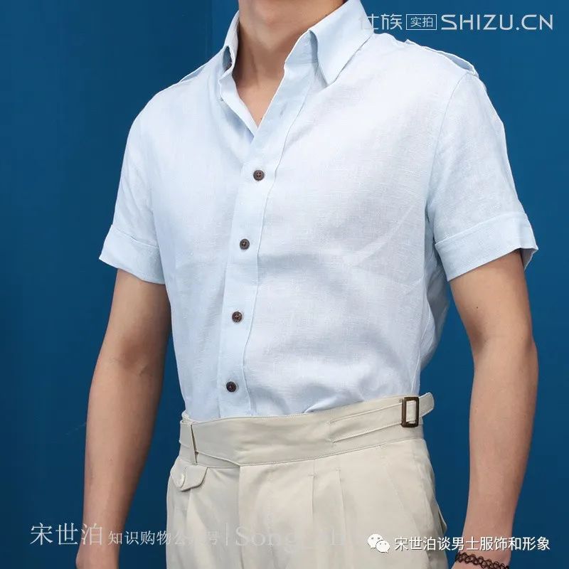 衬衫男士短袖时尚搭配_男士时尚短袖衬衫_衬衫男短袖