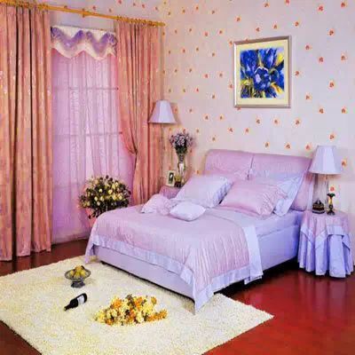 卧室壁纸装修效果图简约时尚_简约卧室装修风格效果图片大全_简约卧室壁纸装饰墙图片