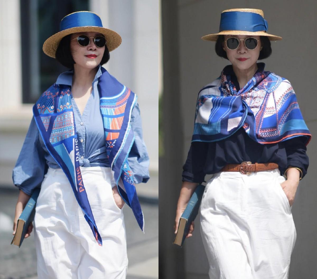 丝巾时尚-时尚丝巾图片(图15) 丝巾时尚_时尚丝巾蒙面_时尚丝巾图片