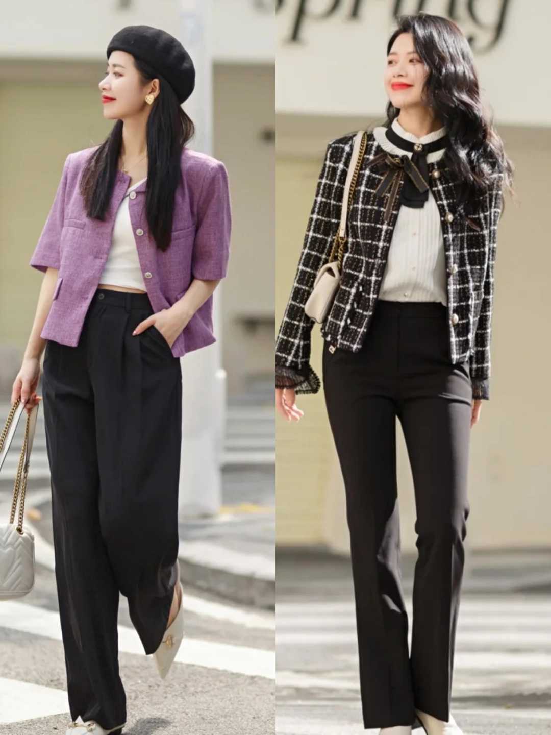 时尚女外套款式图_时尚女款春装外套_时髦套装女春装