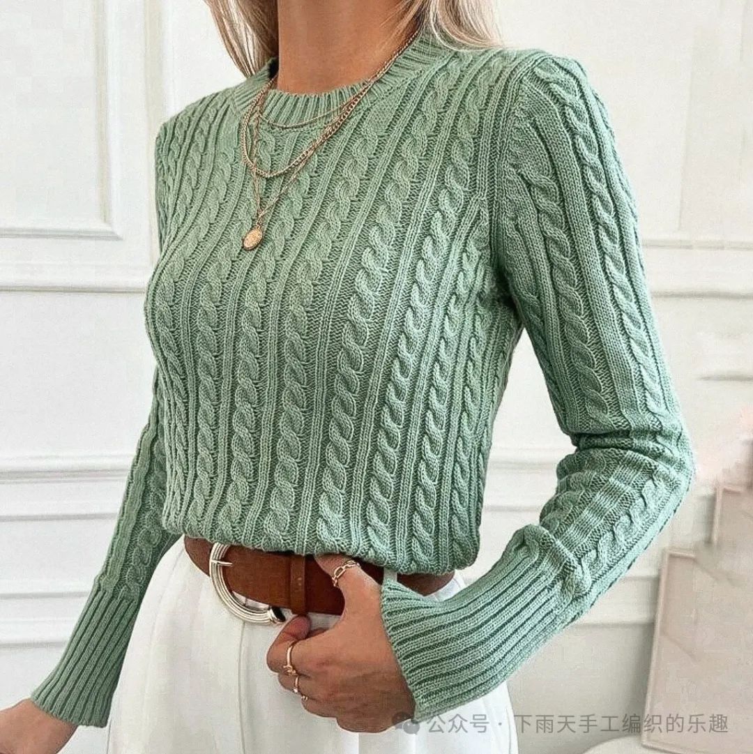 毛衣新款手工编织_手织时尚毛衣_时尚毛衣的织法视频