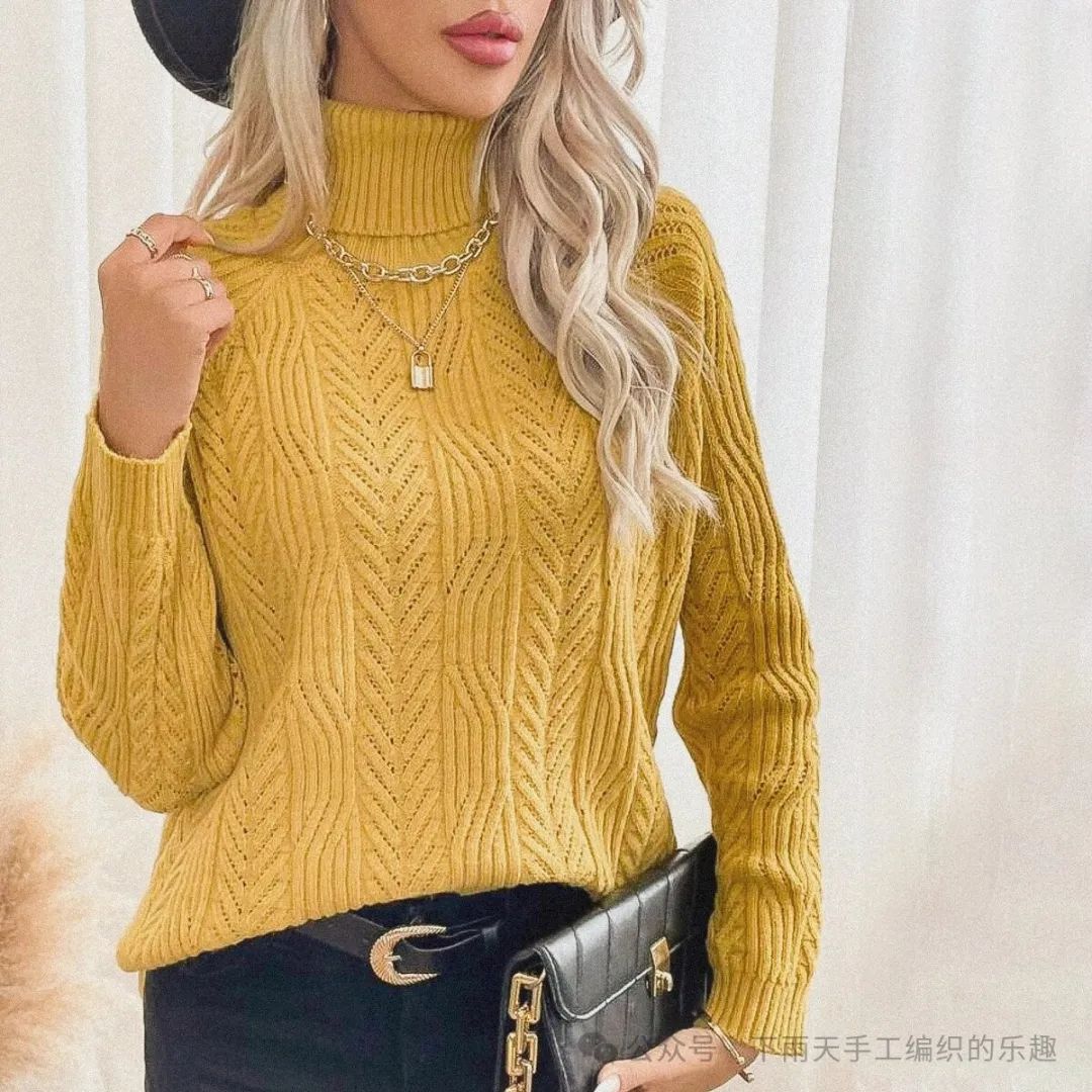 时尚毛衣的织法视频_毛衣新款手工编织_手织时尚毛衣