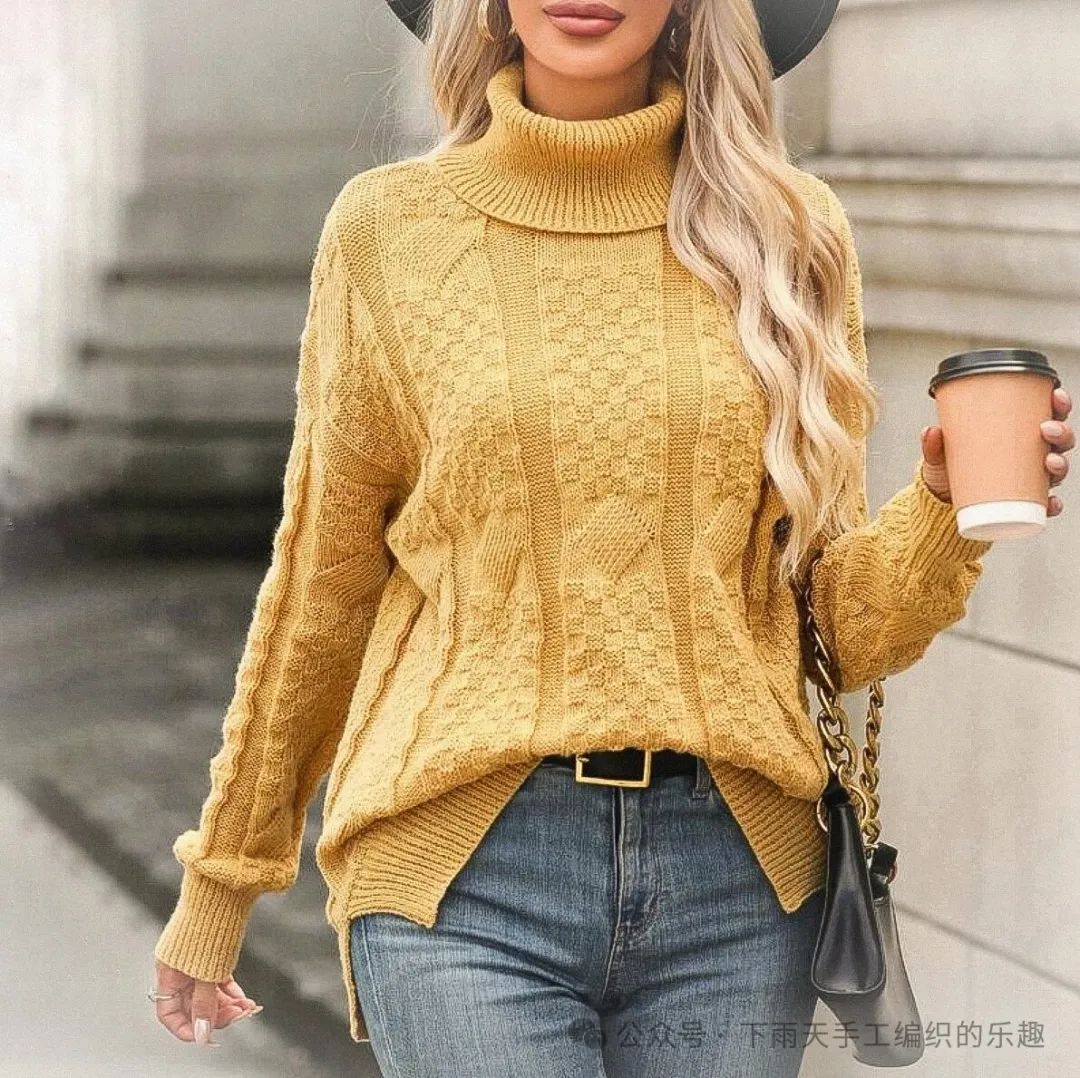 毛衣新款手工编织_时尚毛衣的织法视频_手织时尚毛衣