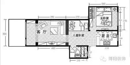 小户型 装修 时尚-户型装修时尚小屋效果图(图2) 小户型特色装修设计_小户型 装修 时尚_户型装修时尚小屋效果图
