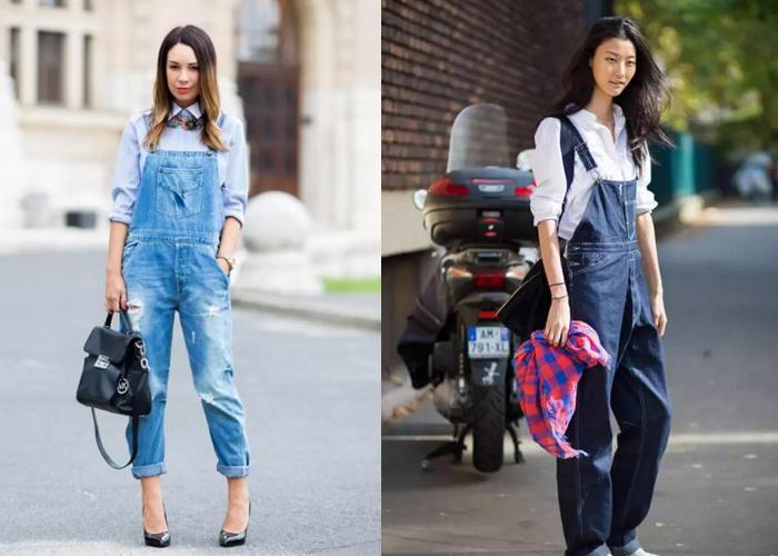 学生气背带裤如何穿才时尚_穿背带裤上学_背带裤穿搭学生