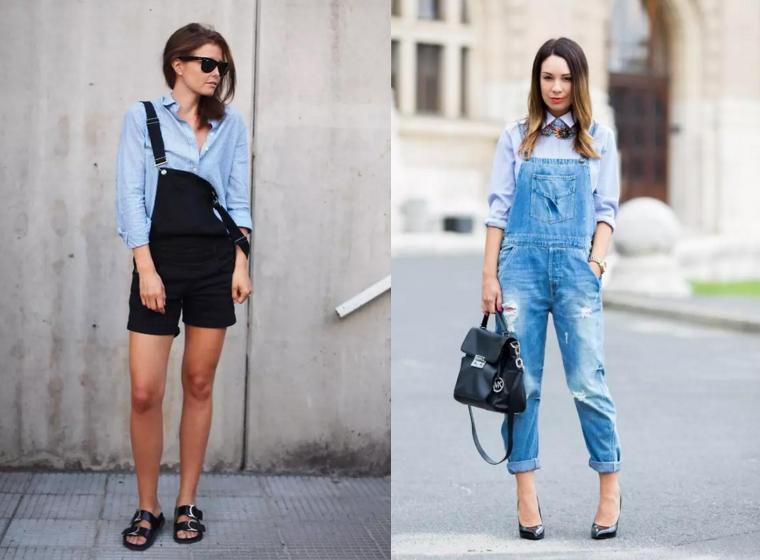 背带裤穿搭学生_穿背带裤上学_学生气背带裤如何穿才时尚