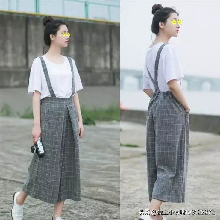 穿背带裤扎什么头发好看学生_背带裤学生女_学生气背带裤如何穿才时尚