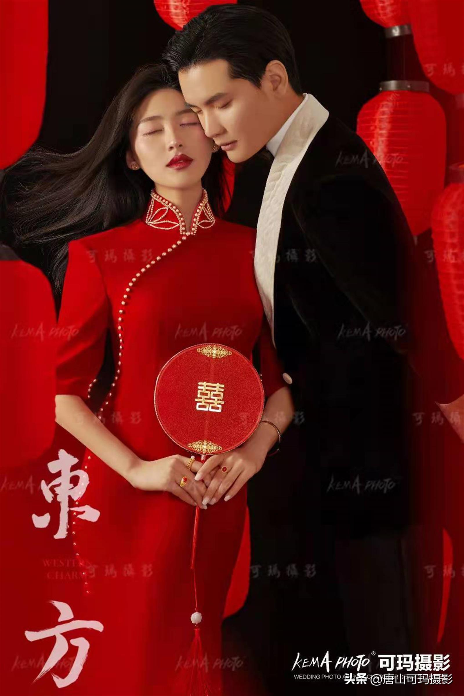 时尚中国风婚纱照图片-婚纱照风格中国风