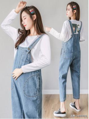 时尚孕妇背带裤-孕妇的背带裤(图5) 时尚孕妇背带裤_孕妇的背带裤_孕装背带裤